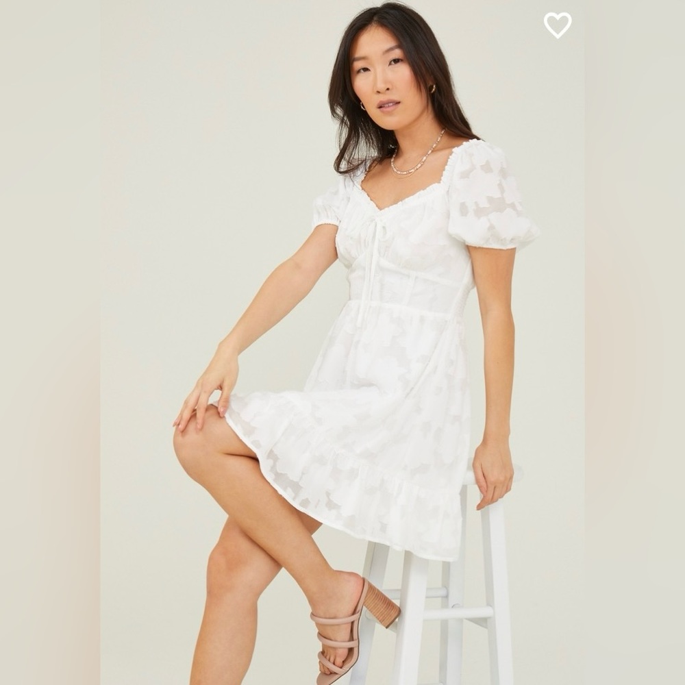 NWT Altar’d State Candace Floral Dress White Small